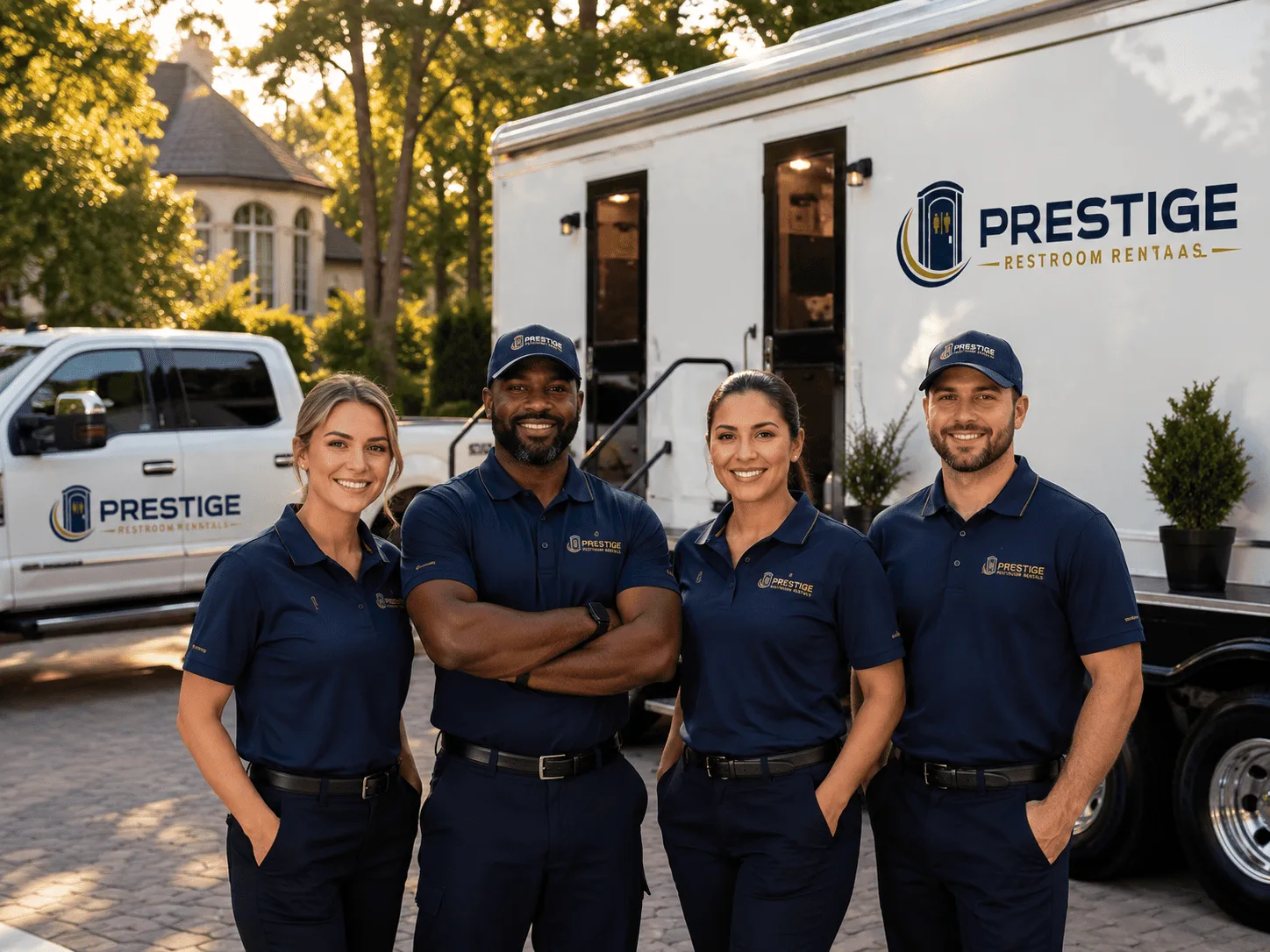 Trusted Luxury Portable Restrooms company in Castle, OK